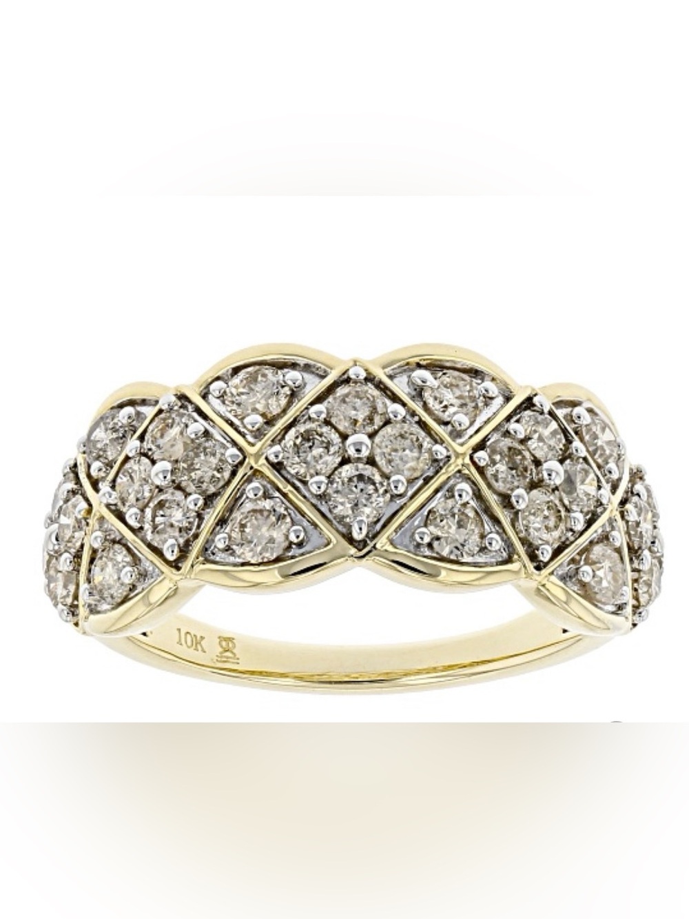 Diamond in 10k Yellow Gold size 8